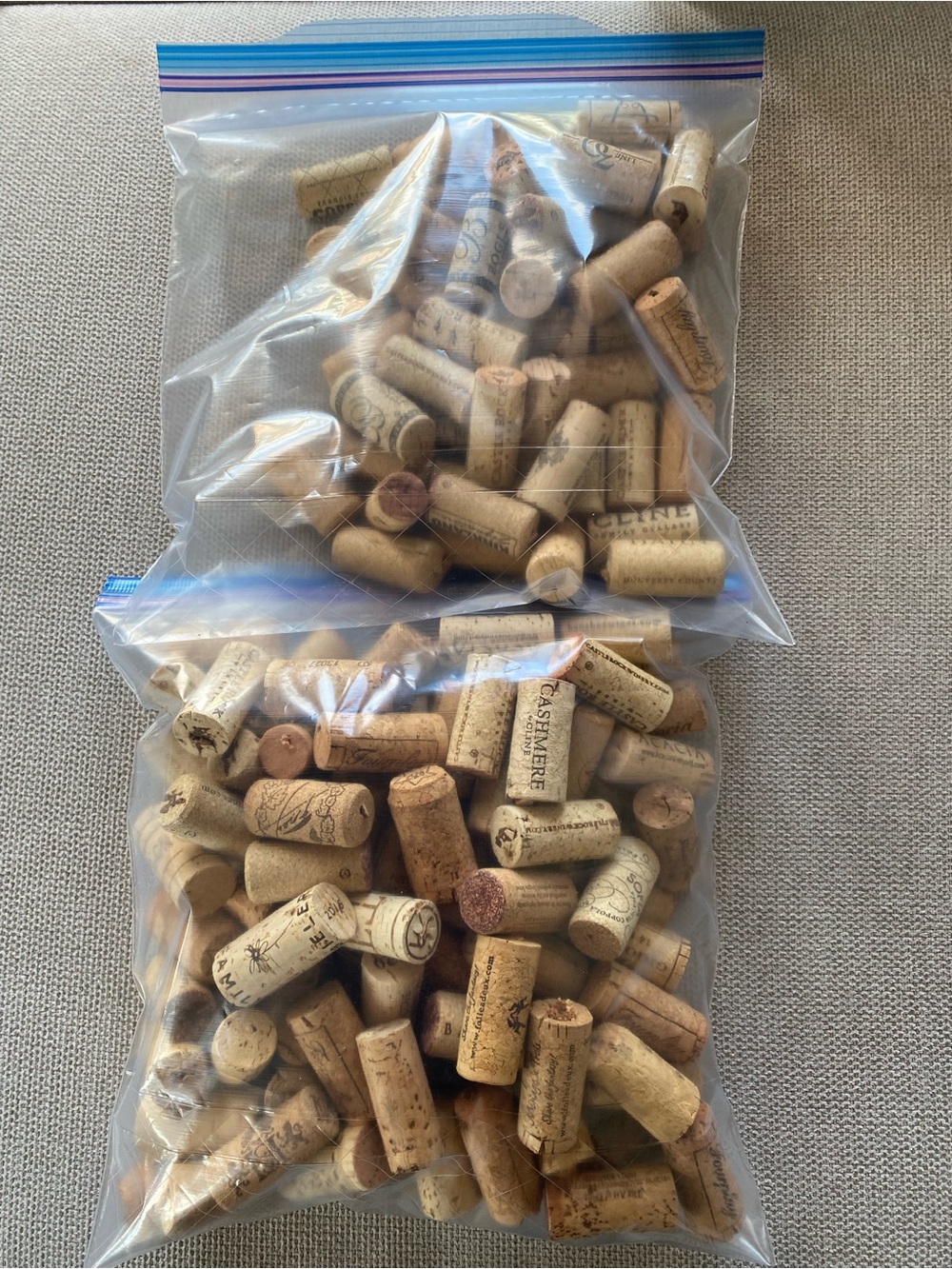 Wine and Champagne Corks. Over 140 wine corks. Over 30 champagne/sparkling